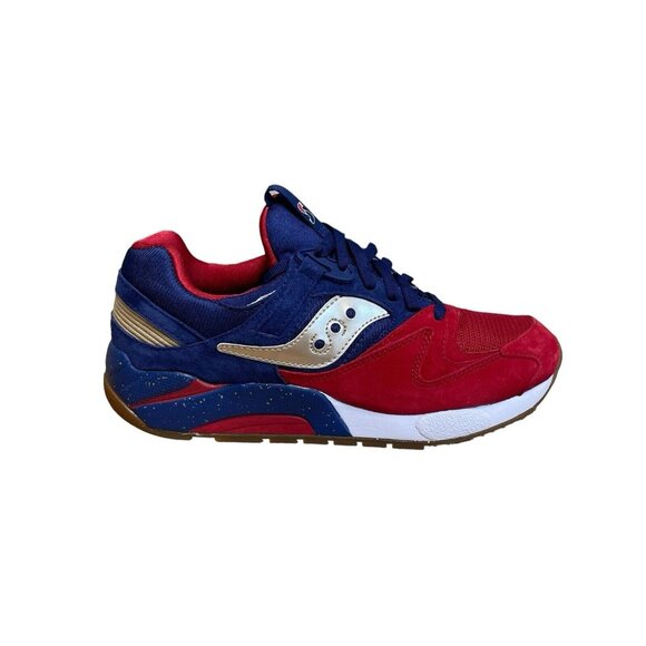 SAUCONY GRID 9000 SPARRING MENS SIZE 8.5 S70279-1 BLUE RED GOLD SNEAKER SHOE NEW - Picture 1 of 7
